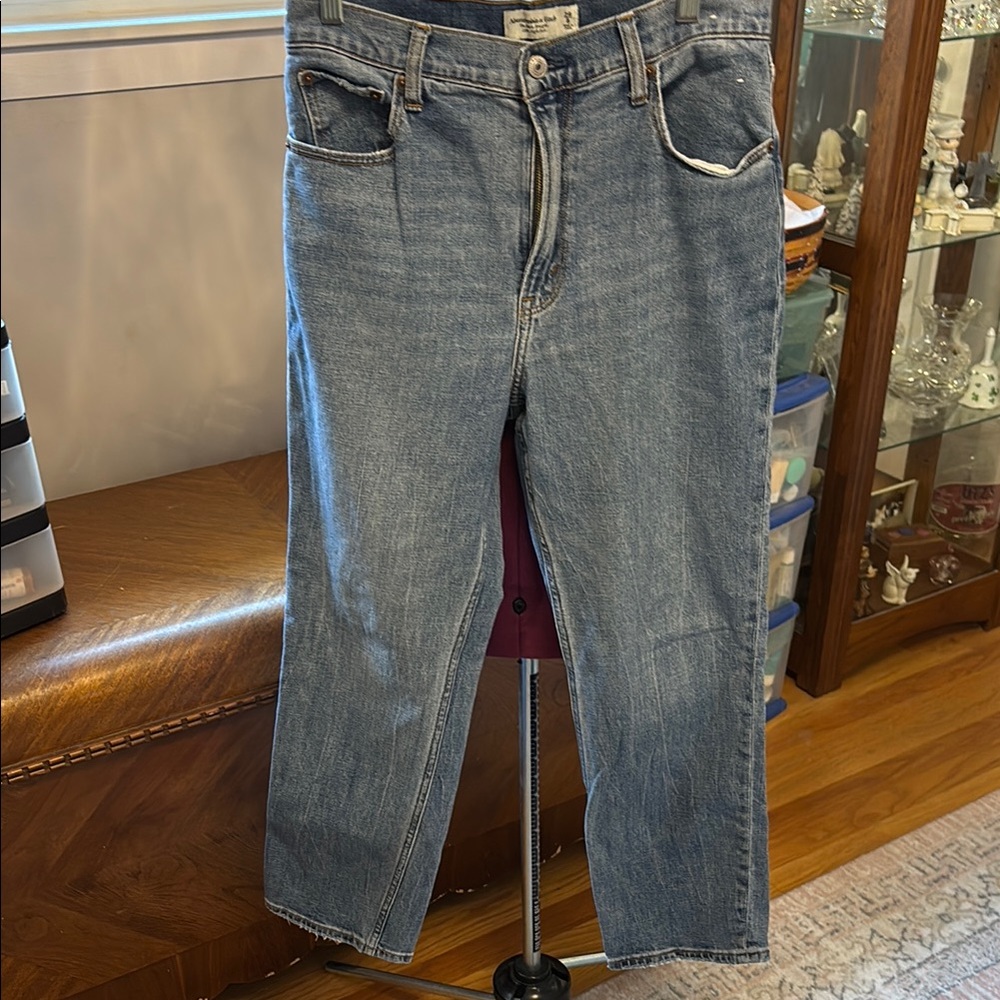 Abercrombie & Fitch Blue Relaxed Fit Jeans